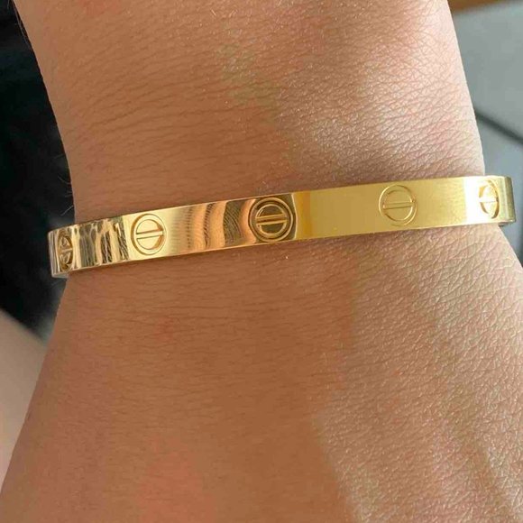 Beautiful 14k Gold Filled & Stainless Steel- Size 18 6mm - Picture 11 of 13